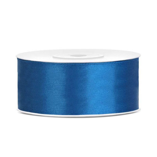 Picture of SATIN RIBBON BLUE 25MM PER METRE